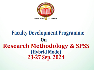 Faculty Development Program : 23-27th September 2024